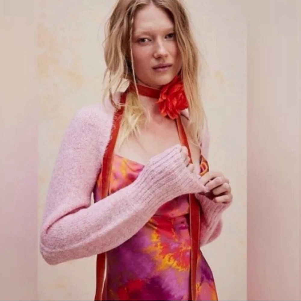 Free People Prima Donna Bolero Pink